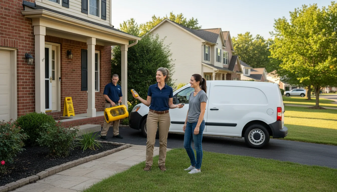 Residential water damage restoration in Axtell, NE